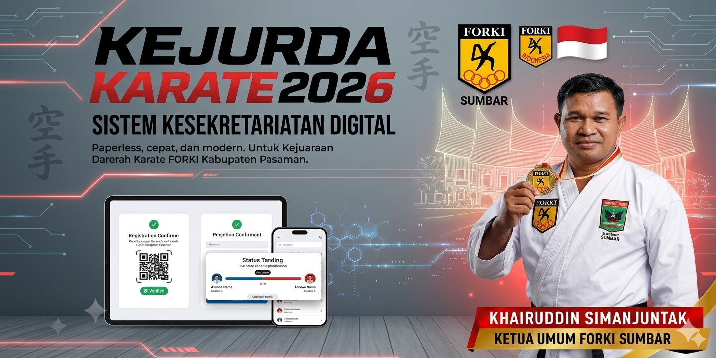 Kegiatan Kejurda FORKI Sumatera Barat dilaksanakan di Kabupaten Pasaman dikelola oleh Forki Pasaman dibawah Ketua Tirto Edi